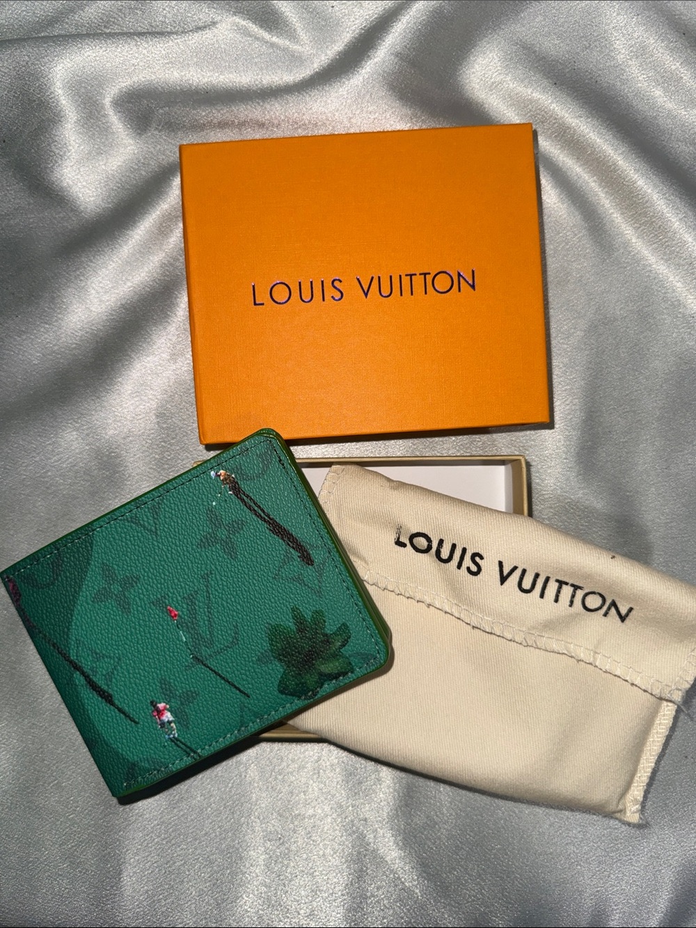 Louis Vuitton Green Monogram Painted Canvas Wallet🔥New! - Picture 7 of 9